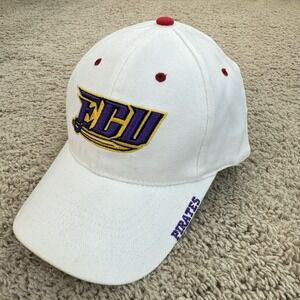 East Carolina NC State Combo Hat Headmaster‎ White ECU Front NCSU Back + UV Cap